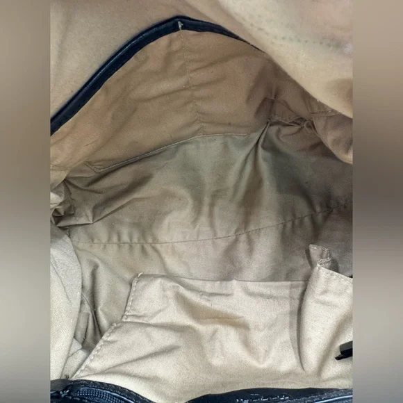 Tahari Leather Snake Print Satchel - Picture 9 of 9